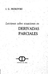 book Lecciones Sobre Ecuaciones En Derivadas Parciales