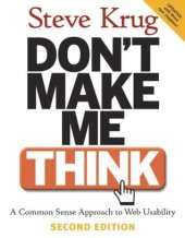 book Don't make me think a common sense approach to web usability