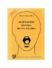 book Alienacion Historia De Una Palabra