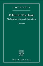 book Politische Theologie volume 1: Vier Kapitel zur Lehre von der Souveränität