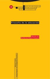 book Filosofia de la educacion