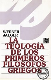 book La teología de los primeros filósofos griegos