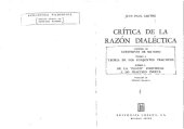 book Critica De La Razon Dialectica Vol 1 (scan)