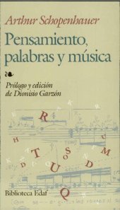 book Pensamiento Palabras Y Musica