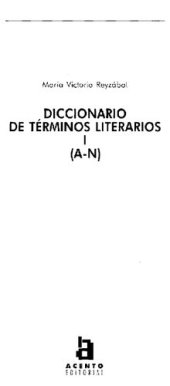 book Diccionario de términos literarios