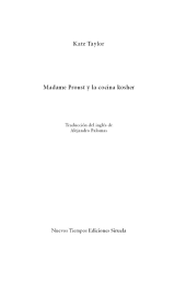 book Madame Proust y la cocina kosher