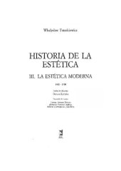 book Historia De La Estetica III