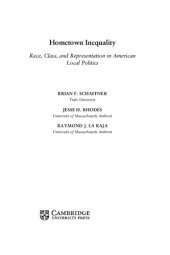 book Hometown inequality race, class, and representation in American local politics