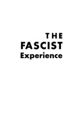 book The Fascist Experience in Italy: Italian Society and Culture, 1922-1945