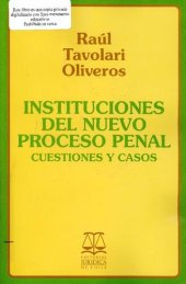 book Instituciones Del Nuevo Proceso Penal