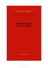 book Antropología del nombre