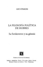 book La Filosofia Politica De Hobbes