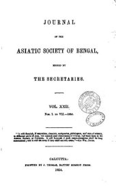 book Journal of the Asiatic Society of Bengal