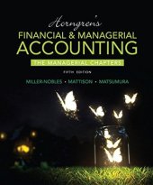 book Horngren's financial & managerial accounting: the managerial chapters