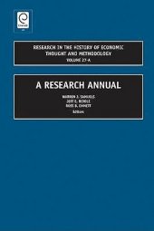 book Research in the History of Economic Thought and Methodology, 27A: a Research Annual