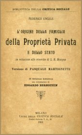 book L'origine della famiglia, della proprietà privata e dello Stato in relazione alle ricerche di L. H. Morgan