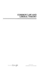 book Common Law and Liberal Theory