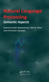 book Natural language processing: semantic aspects