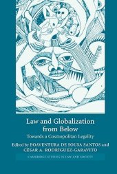 book Law and globalization from below: towards a cosmopolitan legality