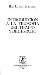 book Introduccion A La Filosofia Del Tiempo Y Del Espacio