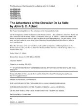 book The Adventures of the Chevalier De La Salle and His Companions, in Their Explorations of the Prairies, Forests, Lakes, and Rivers, of the New World, and Their Interviews with the Savage Tribes, Two Hundred Years Ago