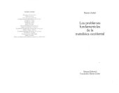 book Problemas fundamentales de la metafísica occidental