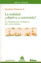 book La realidad:¿objetiva o construida? II.-Fundamentos biológicos del conocimiento