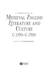 book A companion to medieval English literature and culture, c.1350-c.1500