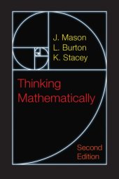 book Thinking mathematically (2a. ed.)