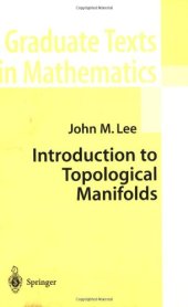 book Lee JM Introduction to topological manifolds