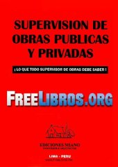 book Supervision De Obras Publicas Y Privadas