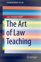 book The Art of Law Teaching