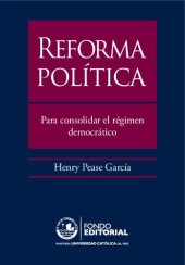 book Reforma política. Para consolidar el régimen democrático