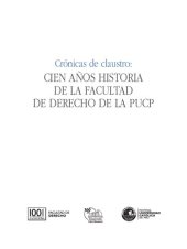 book Crónicas de claustro: cien años de historia de la Facultad de Derecho de la PUCP