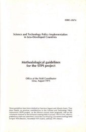 book Science and Technology Policy Implementation in Less-Developed Countries. Methodological guidelines for the STPI project