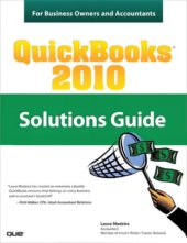 book QuickBooks 2010 solutions guide for business owners and accountants