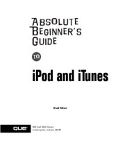 book Absolute beginner's guide to iPod and iTunes