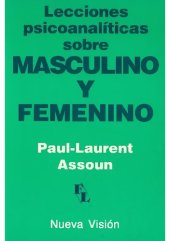 book Lecciones Psicoanaliticas Sobre Masculino Y Femenino