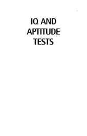 book IQ and Aptitude Tests: Assess your verbal, numerical, and spatial reasoning skills