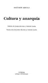 book Cultura Y Anarquia