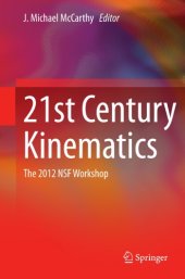 book 21st century kinematics: the 2012 NSF workshop