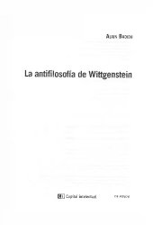 book La Antifilosofia De Wittgenstein