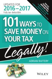 book 101 Ways to Save Money on Your Tax Legally 2016-2017