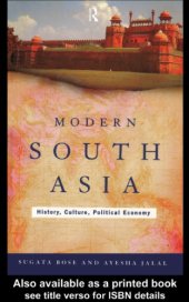 book Modern South Asia: history, culture, political, economy