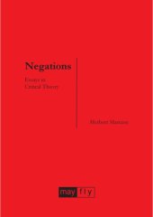 book Negations: essays in critical theory