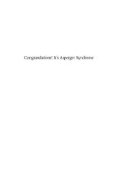 book Congratulations! It's Asperger's syndrome