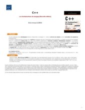 book C++: les fondamentaux du langage