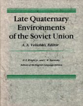 book Late quaternary environments of the Soviet Union