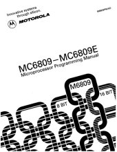 book MC6809-MC6809E 8-bit microprocessor programming manual