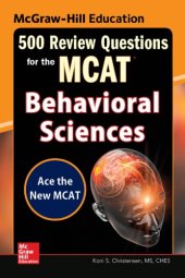 book McGraw-Hill Education 500 Review Questions for the McAt: Behavioral Sciences